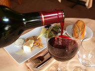 cheese and wine on deck