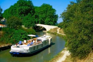 Barge on Canal du Midi