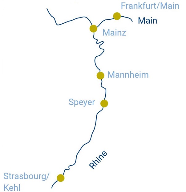 Romance on the Rhine Map