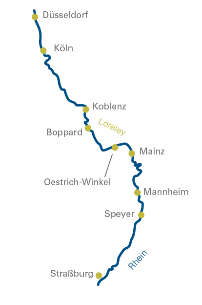 Romance on the Rhine Map
