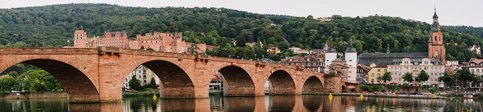 Neckar River and Heidelberg Castle
